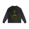 Moses-tini Acid Wash Oversize Long Sleeve T-Shirt