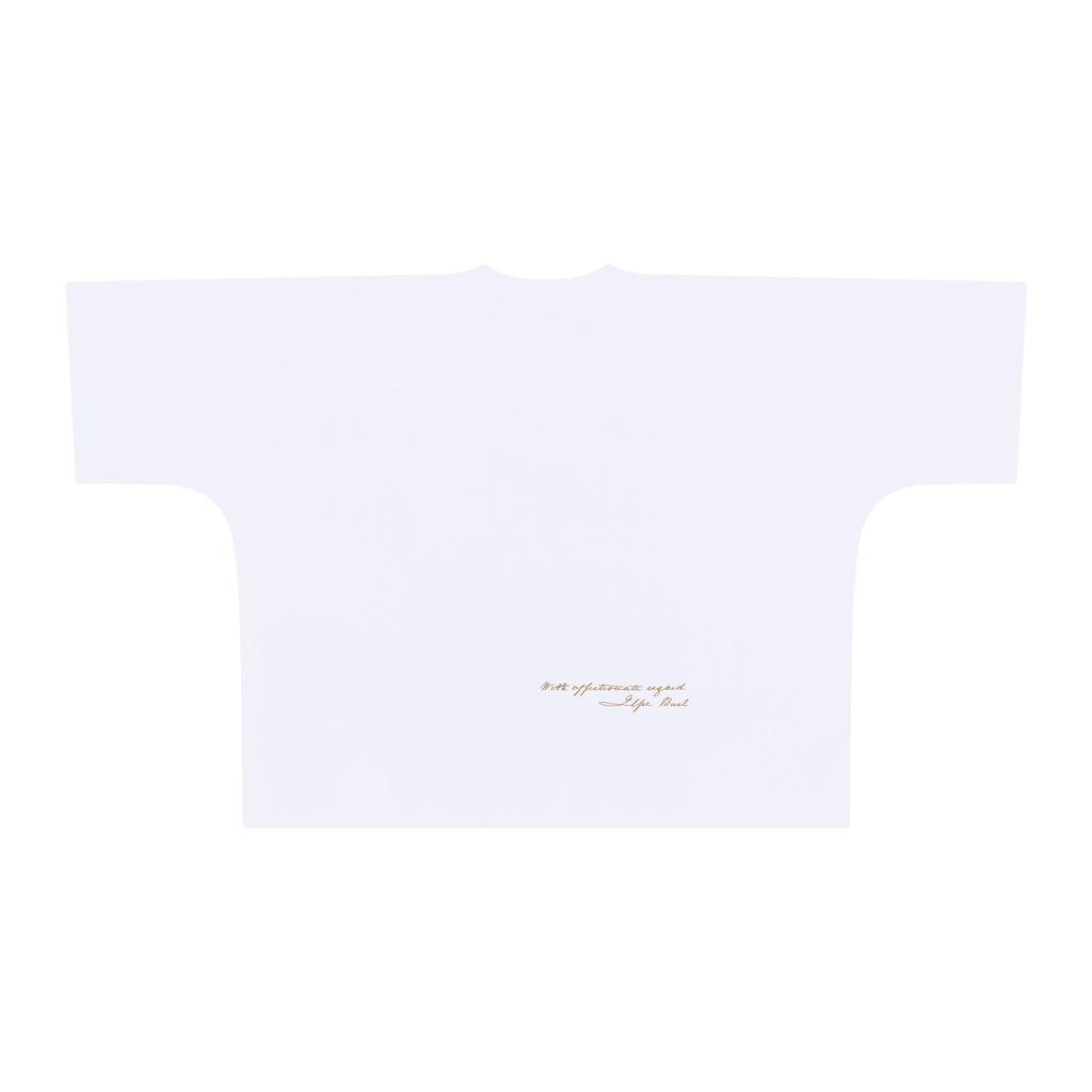 With Affectionate Regards Oversized One-Piece Boxy T-Shirt