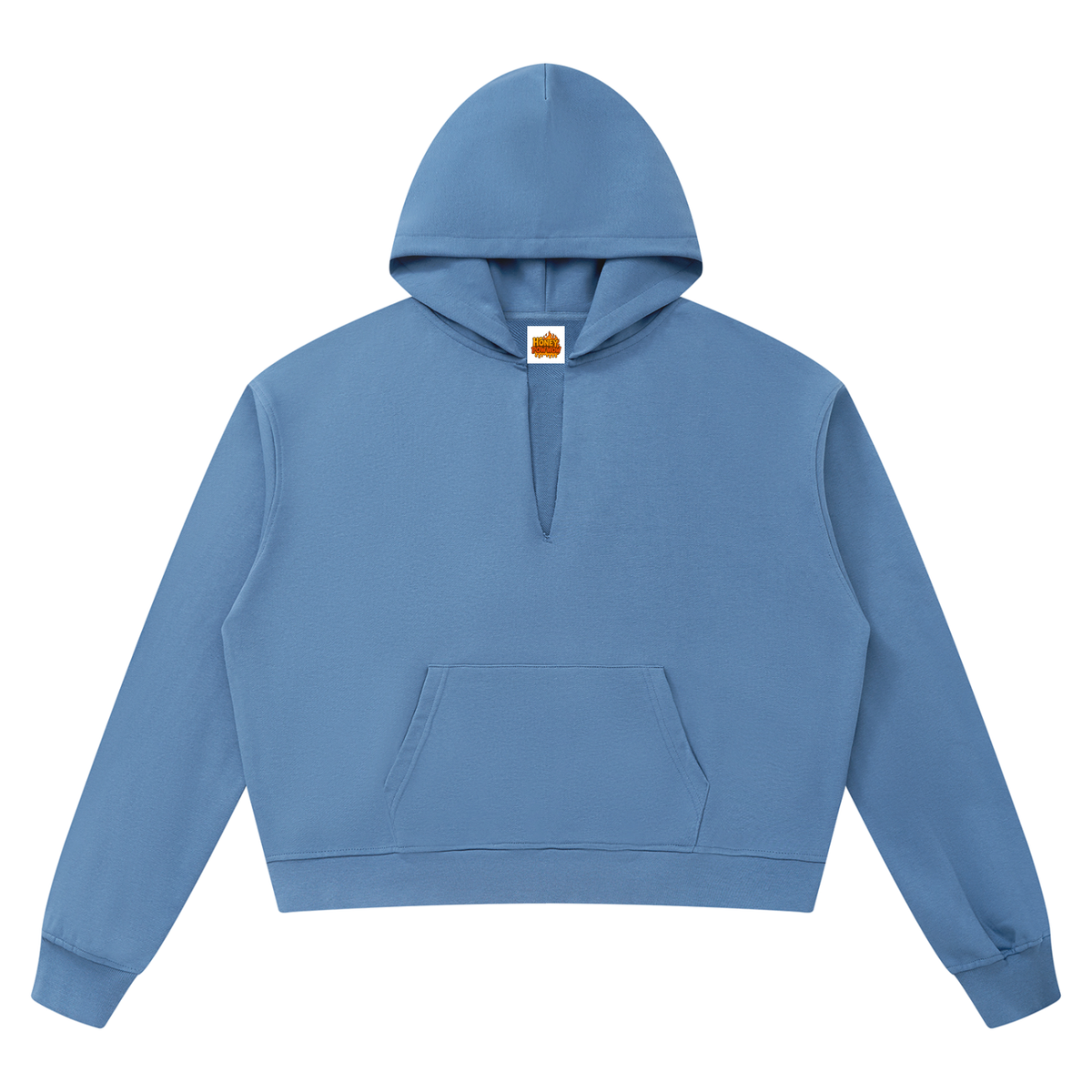 Mozzarellax Unisex Boxy Raw Edge Hoodie