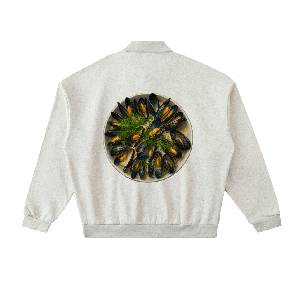 Mussel Shirt Heavyweight Fleece Polo Sweatshirt