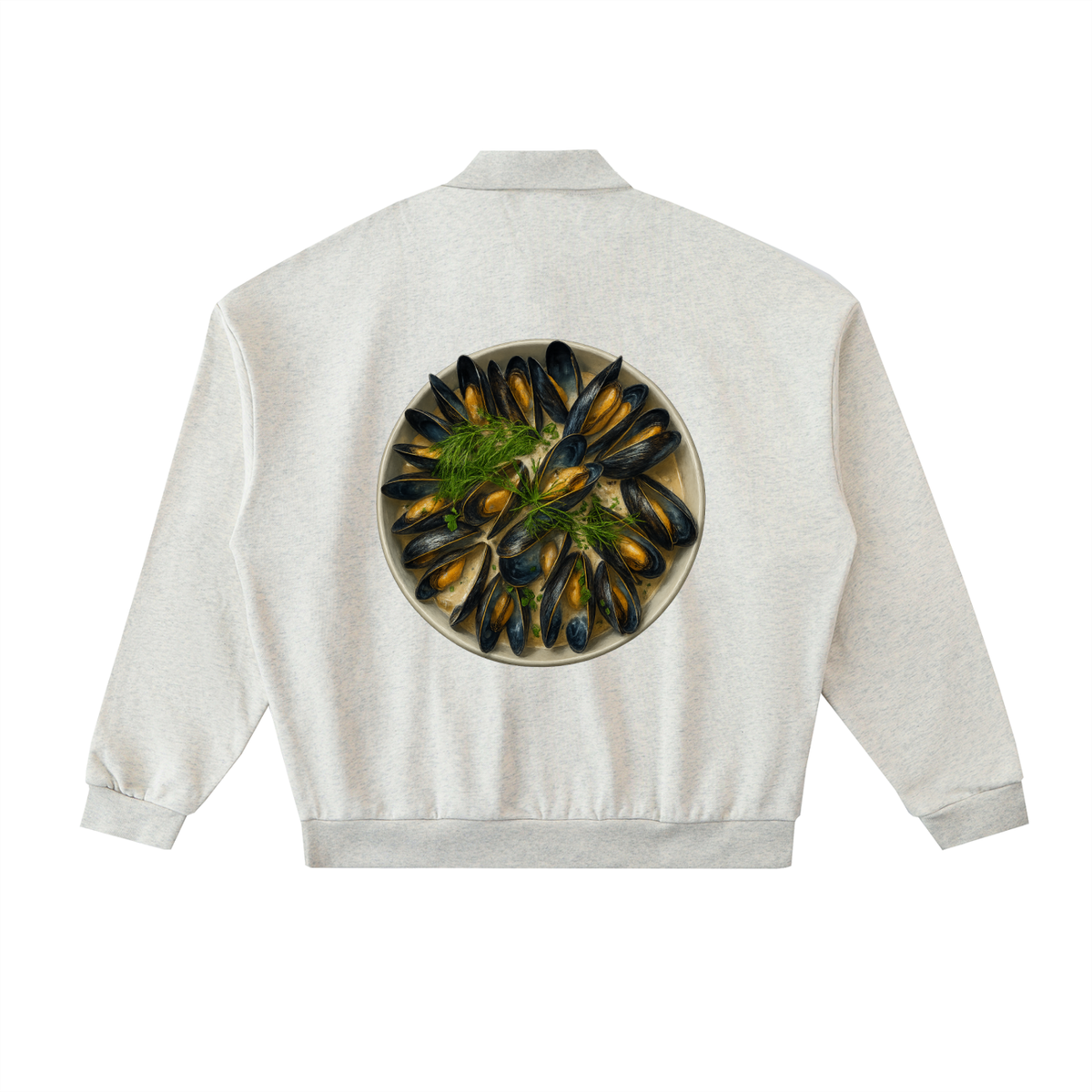Mussel Shirt Heavyweight Fleece Polo Sweatshirt