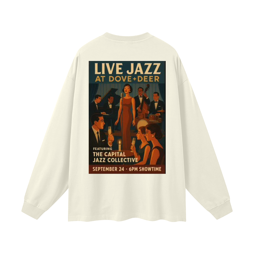 The Capital Jazz Collective @ Dove + Deer Fall 2025 Oversized Unisex Long Sleeve T-Shirt