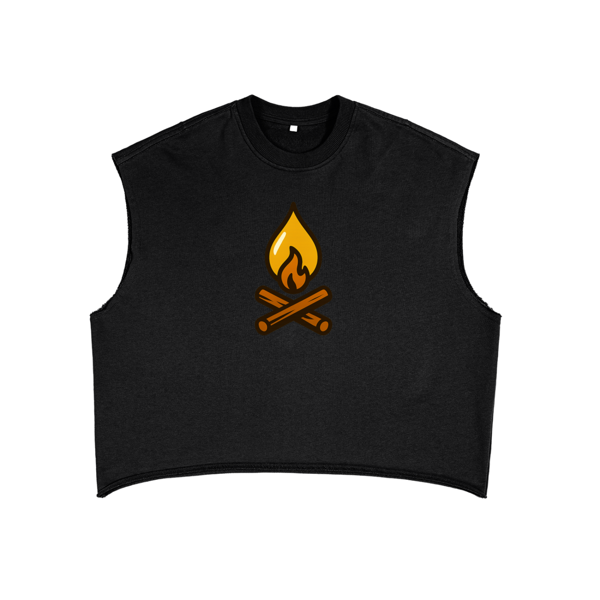 Honey PowWow French Terry Boxy Tank Top