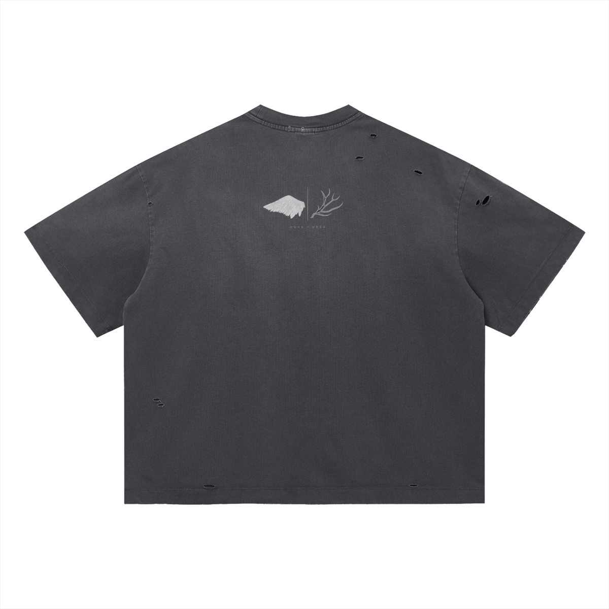 This Boy Believes Vintage Washed Distressed Boxy Oversized T-Shirt