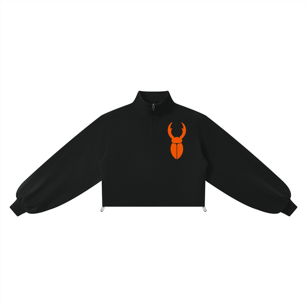 Staghorn Logo Women’s Mock-Neck Quarter-Zip Sweatshirt