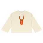 Staghorm Large Logo Unisex Waffle Raw Edge T-Shirt