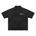 Dove + Deer Espressotini Heavyweight Snow-Washed Polo T-Shirt