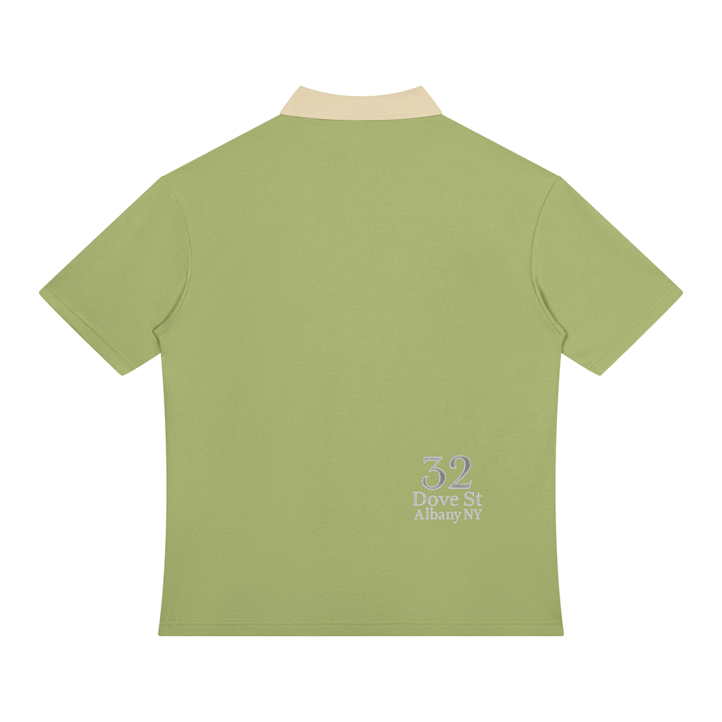 The Grocer Ingredients Unisex Color Block Quarter-Zip Polo Shirt