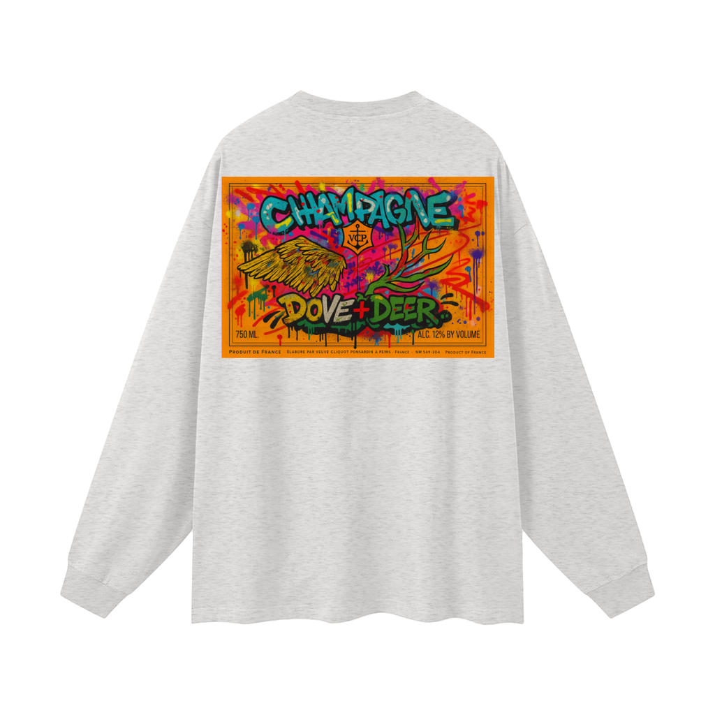 D+D Clic Graffiti Oversized Unisex Long Sleeve T-Shirt