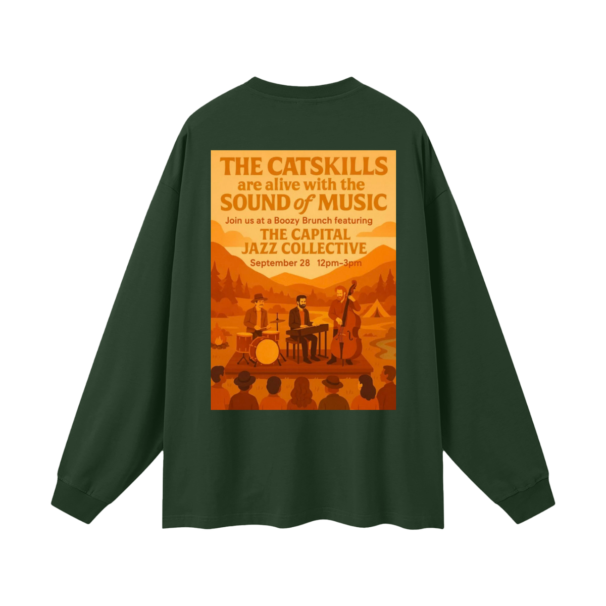 Capital Jazz Collective Fall Show Oversized Unisex Long Sleeve T-Shirt