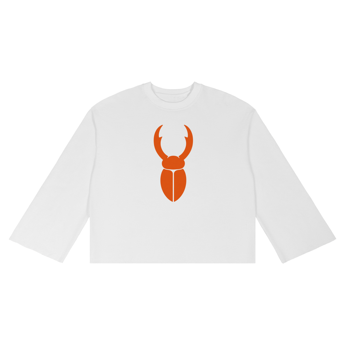 Staghorm Large Logo Unisex Waffle Raw Edge T-Shirt