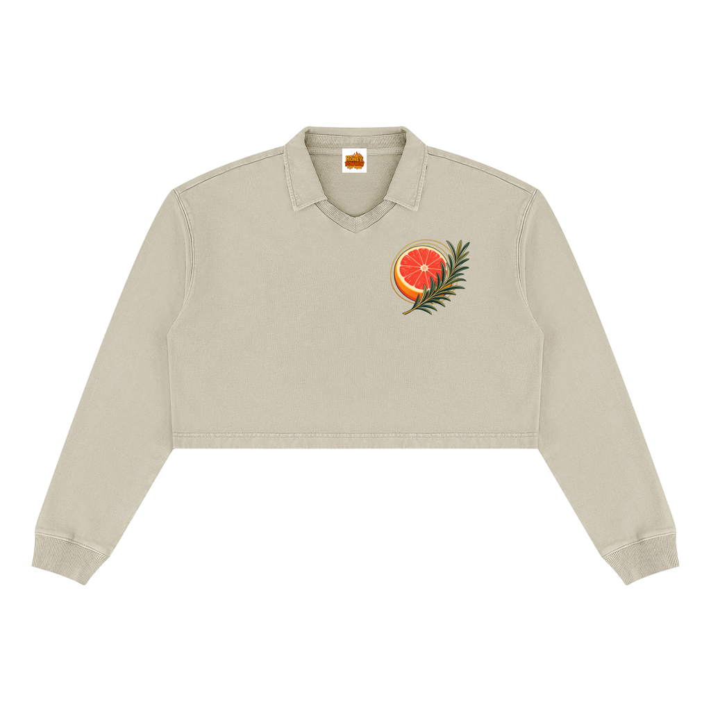 The Sweetest Sprig Women’s Vintage Wash Crop Sweatshirt
