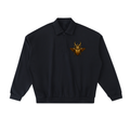 Geometric Beetle Heavyweight Fleece Polo Sweatshirt