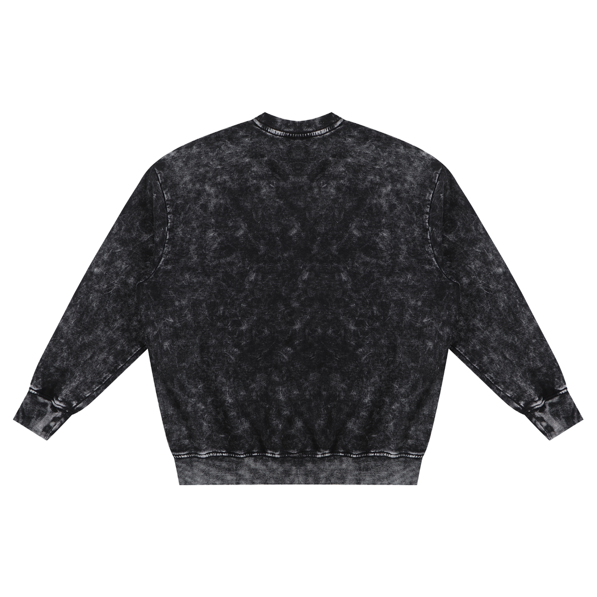 Kale Cesar Single Parm Snow Washed Hand-Frayed Sweatshirt