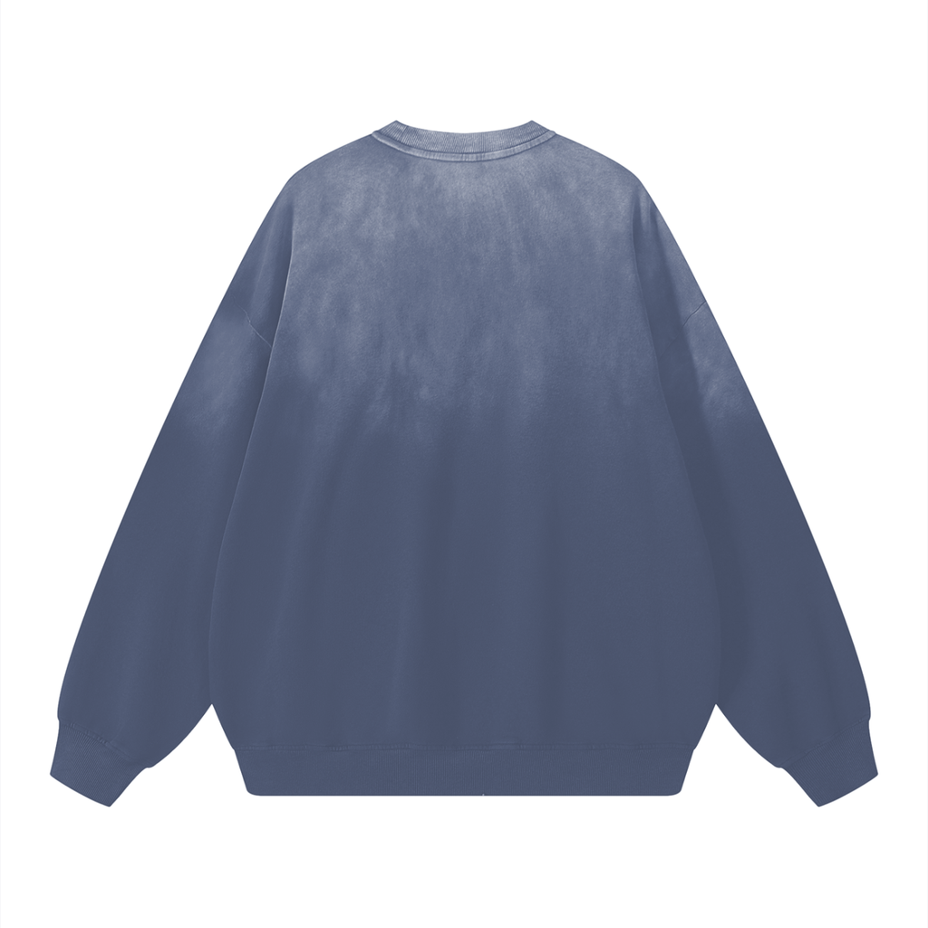 Bumbles Logo Sunfade Drop-Shoulder Cotton Sweatshirt