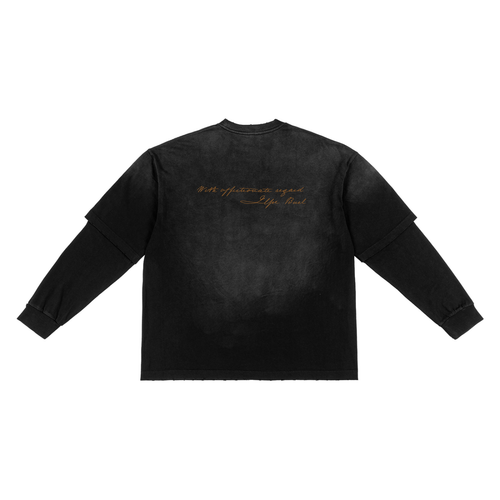 Buel House Sunfade Hand-Frayed Faux Two-Piece T-Shirt