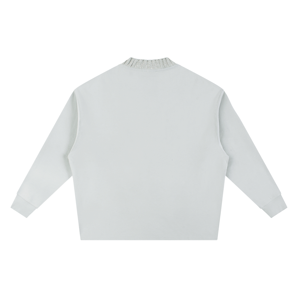Queen of Champagne Knitted Round Neck Oversize Sweatshirt