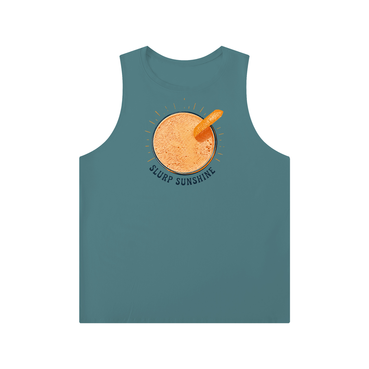 Slurp of Sunshine Men's Solid Color Crewneck Tank Top