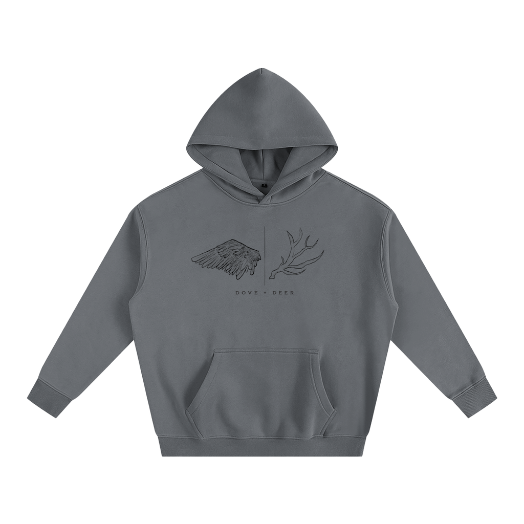 Dove + Deer Oversize Fleeced Hoodie