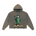 Nipper of Liberty Vintage Washed Frayed-Hem Hoodie