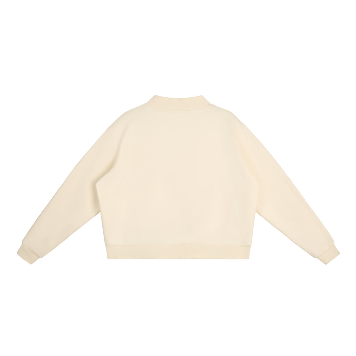 Queen of Champagne Mock-Neck Crew Sweatshirt
