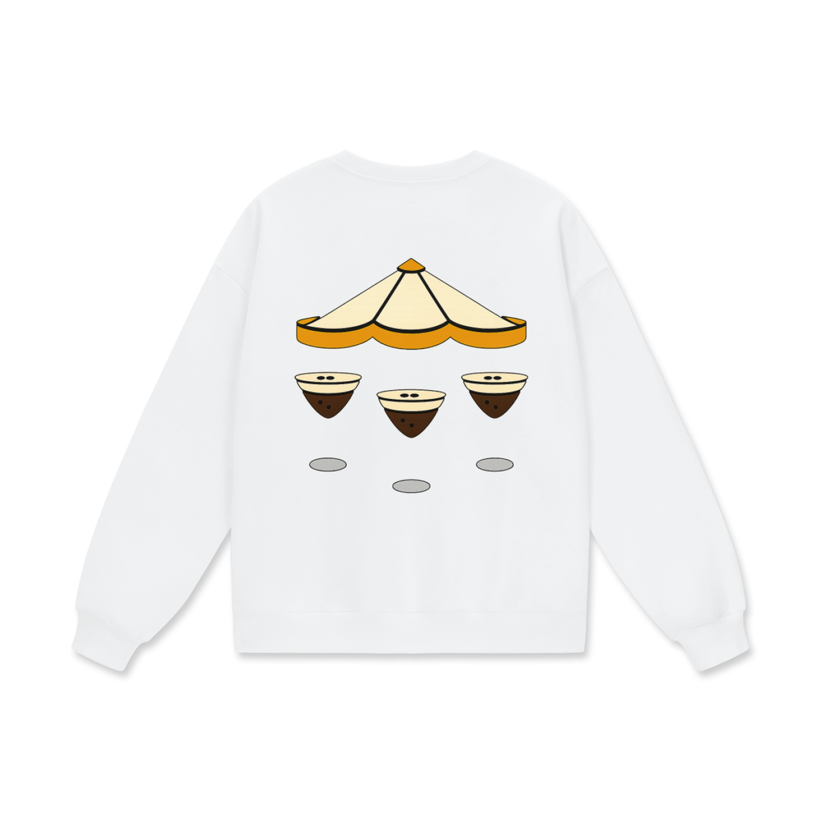 D+D Stained Glass Espressotini Carousel Sweatshirt