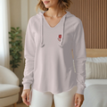 Capital Tulip Womens Lightweight  Wash Hooded Sweatshirt