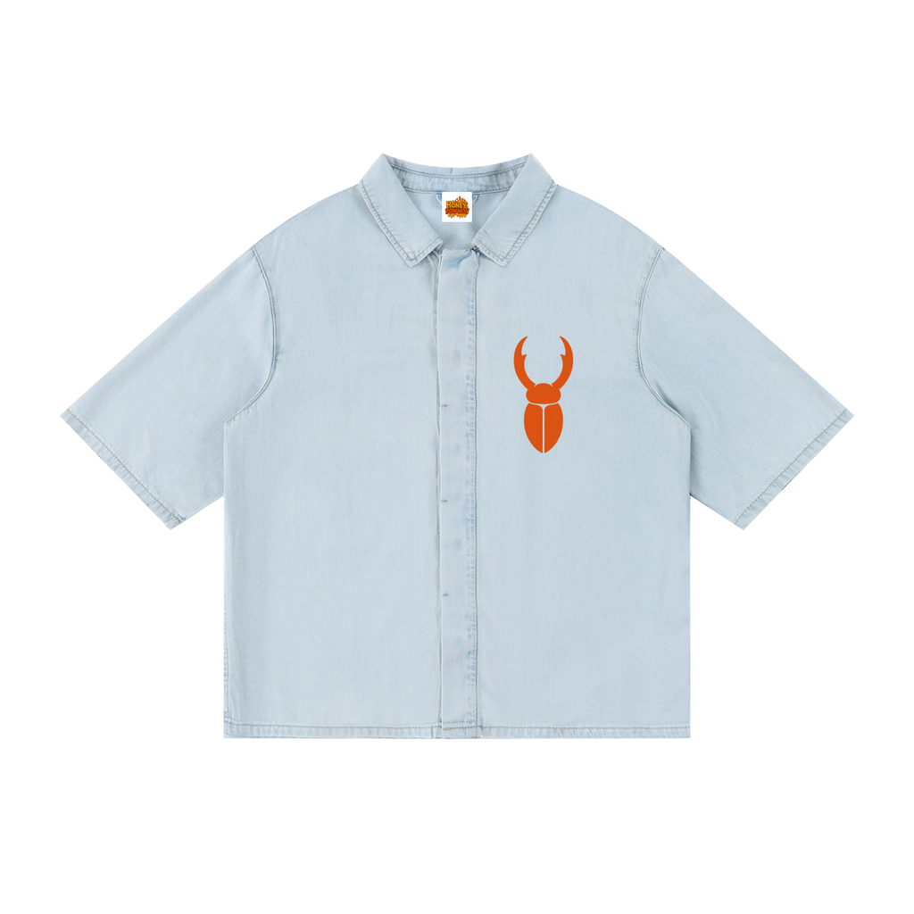 Staghorn Logo Unisex Vintage Wash Drop Shoulder Lyocell Shirt