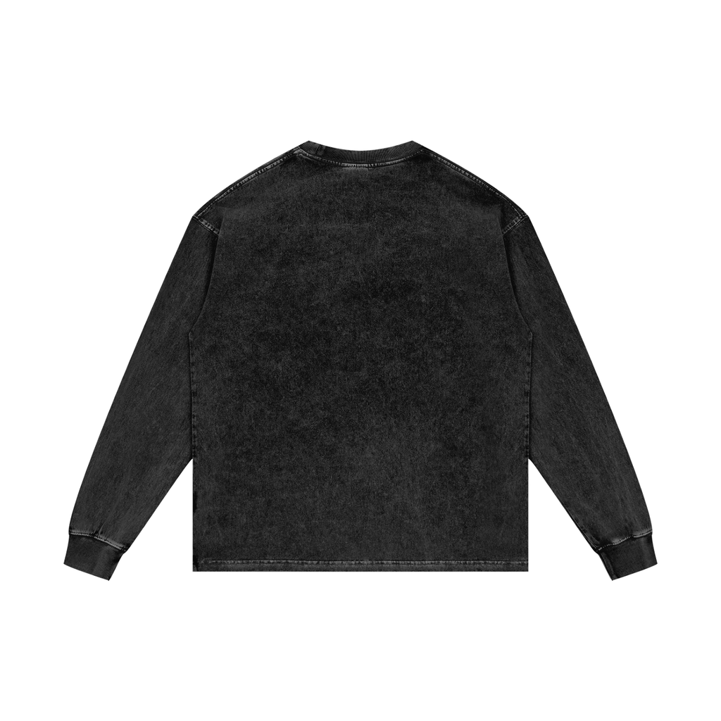 Moses-tini Acid Wash Oversize Long Sleeve T-Shirt
