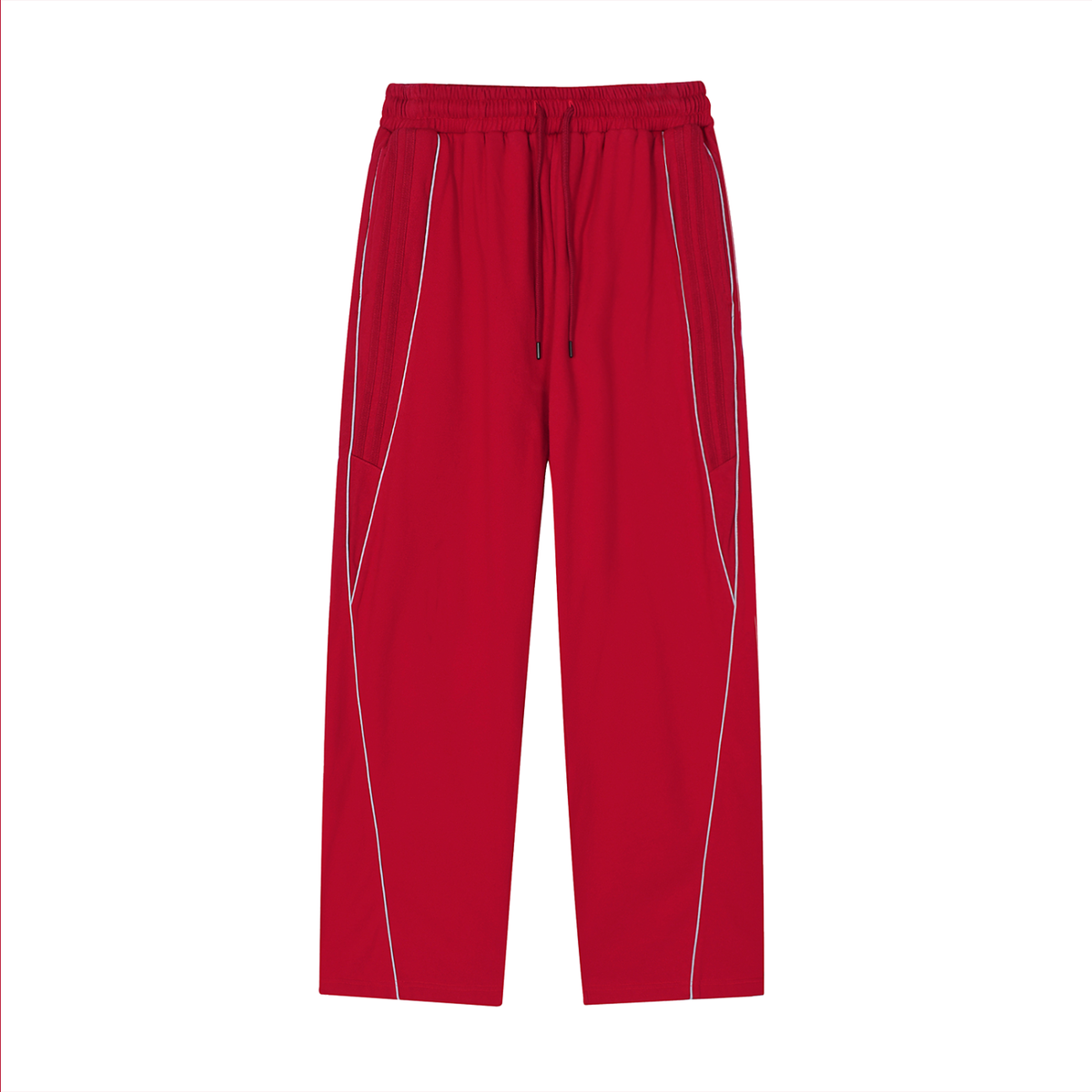 Bumbles Heart Wing Reflection Striped Straight-Leg Sweatpants