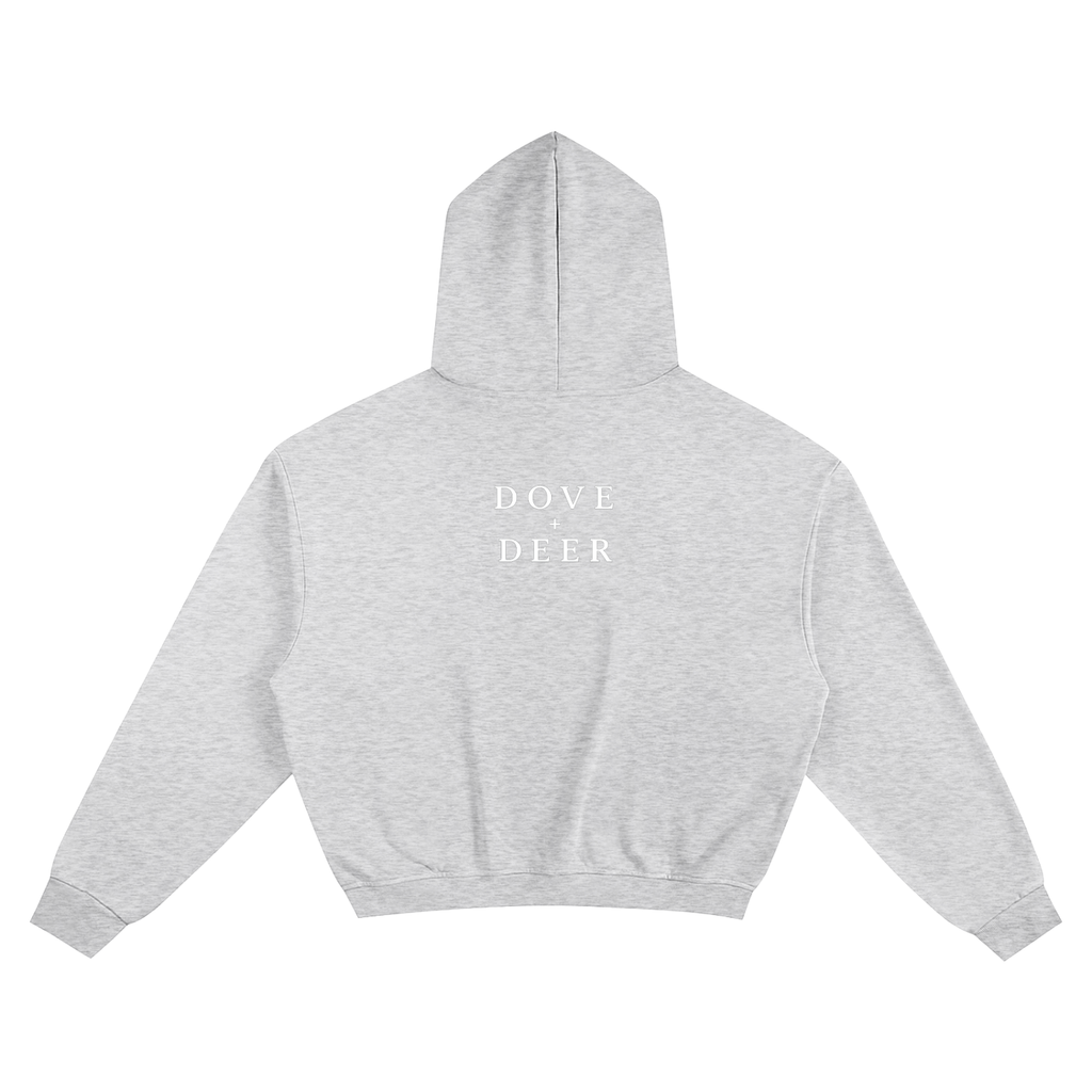 Nipper in a Dove Hoodie Cotton Cropped Hoodie
