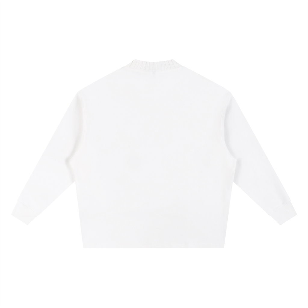 Queen of Champagne Knitted Round Neck Oversize Sweatshirt