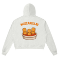 Mozzarellax Unisex Boxy Raw Edge Hoodie
