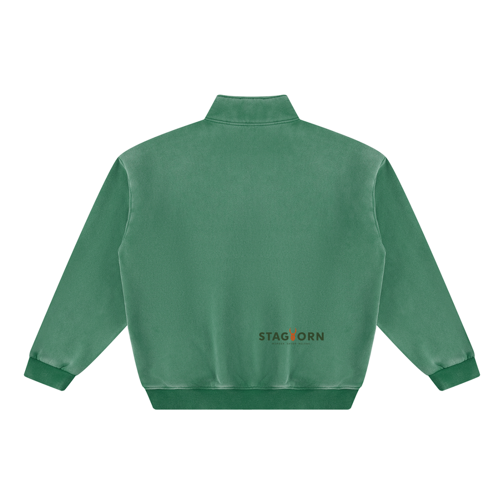StagHorn Huge Logo Unisex Vintage Wash Fleece Sweatshirt