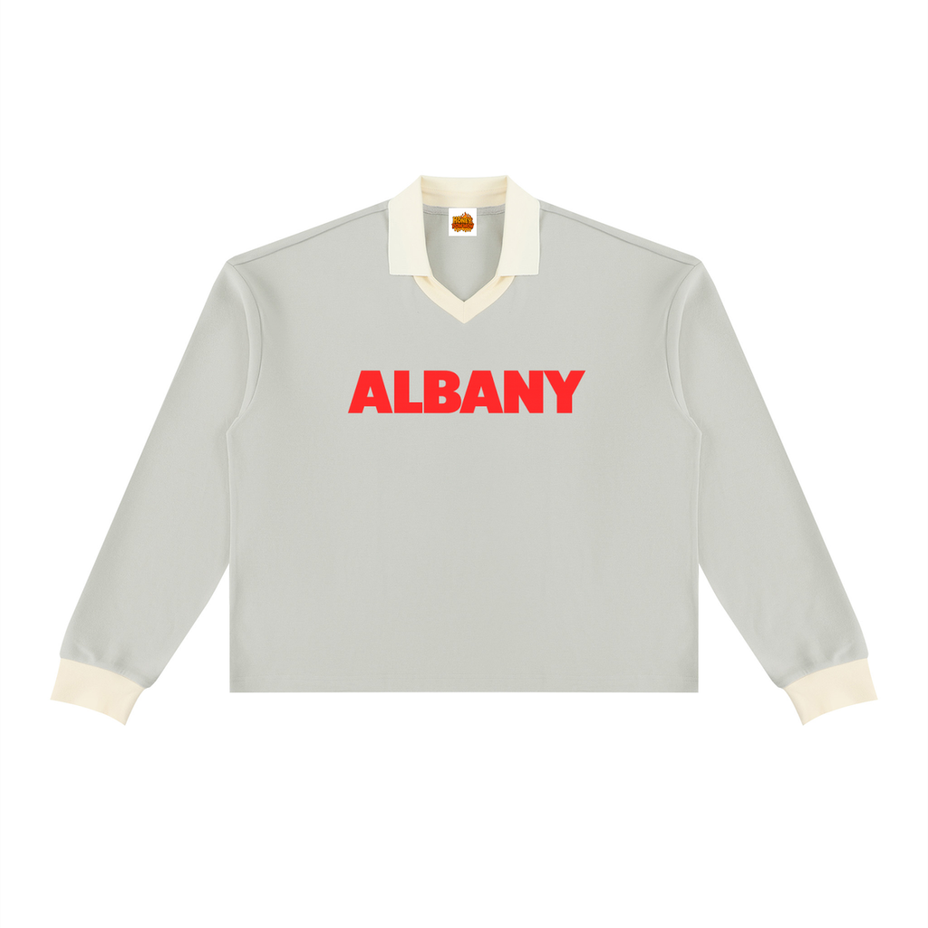 Albany Red Title DD Unisex Color Block Long Sleeve Sweatshirt