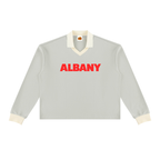 Albany Red Title DD Unisex Color Block Long Sleeve Sweatshirt
