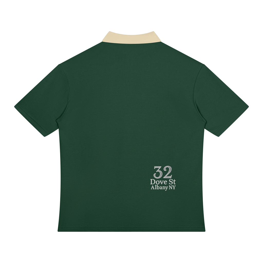 The Grocer Ingredients Unisex Color Block Quarter-Zip Polo Shirt