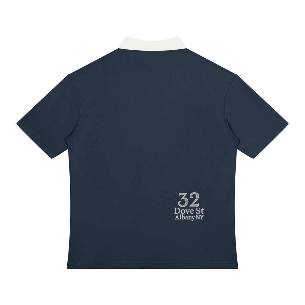 The Grocer Ingredients Unisex Color Block Quarter-Zip Polo Shirt