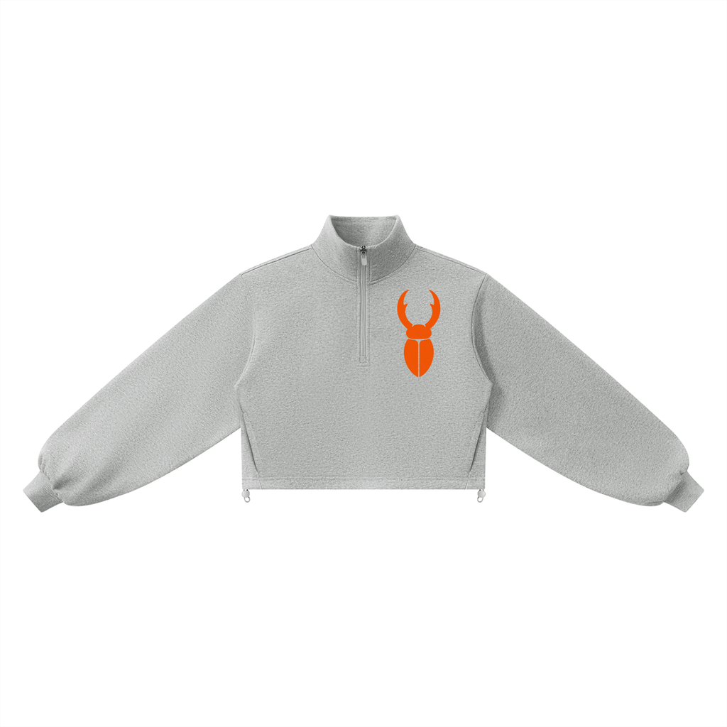 Staghorn Logo Women’s Mock-Neck Quarter-Zip Sweatshirt