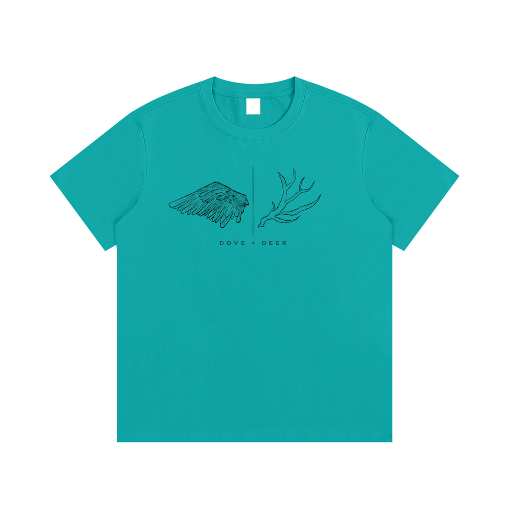 Dove + Deer Logo Cotton T-Shirt