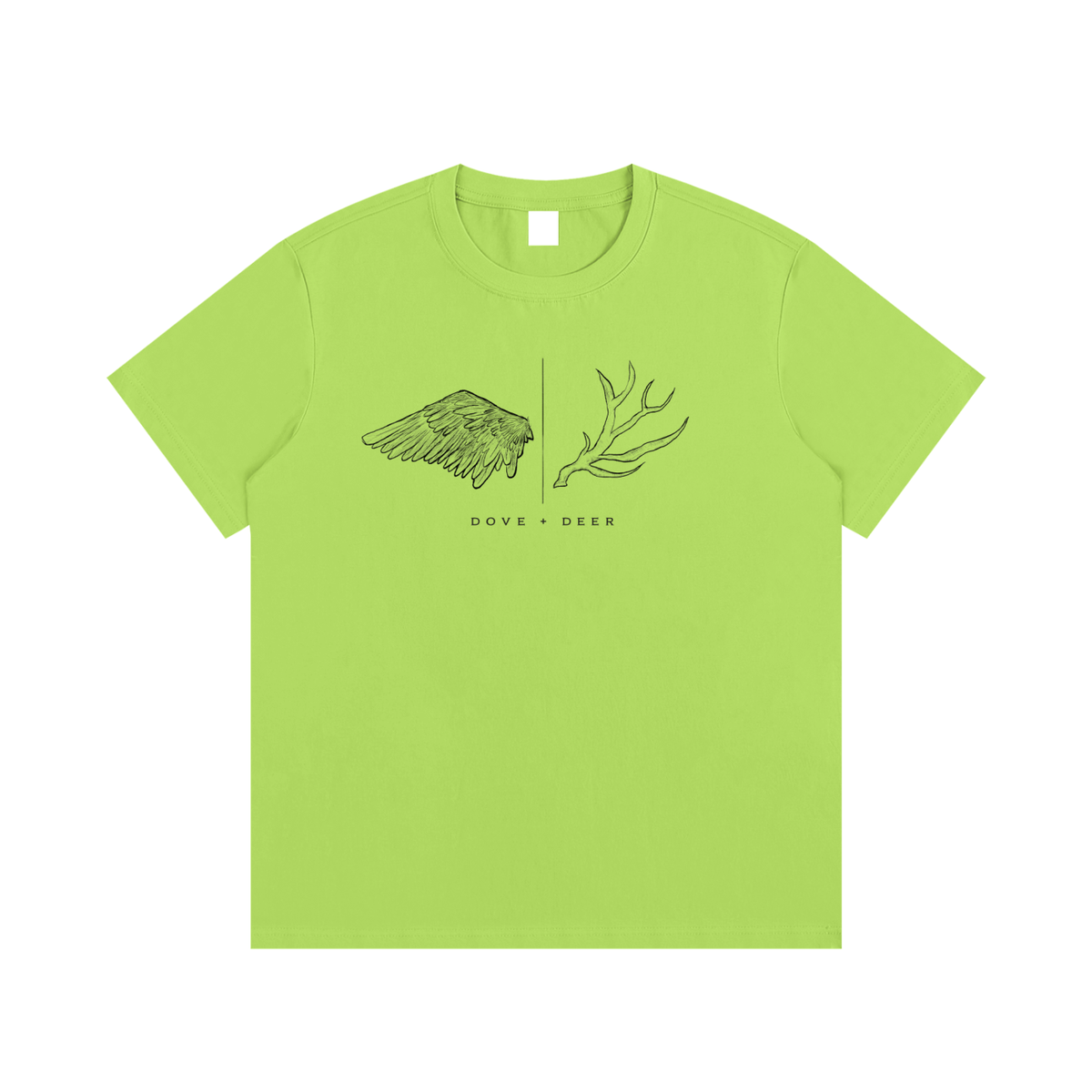 Dove + Deer Logo Cotton T-Shirt