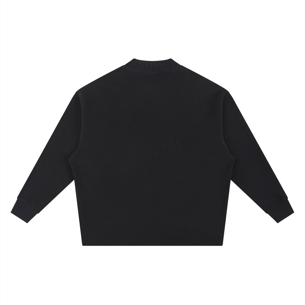 Queen of Champagne Knitted Round Neck Oversize Sweatshirt