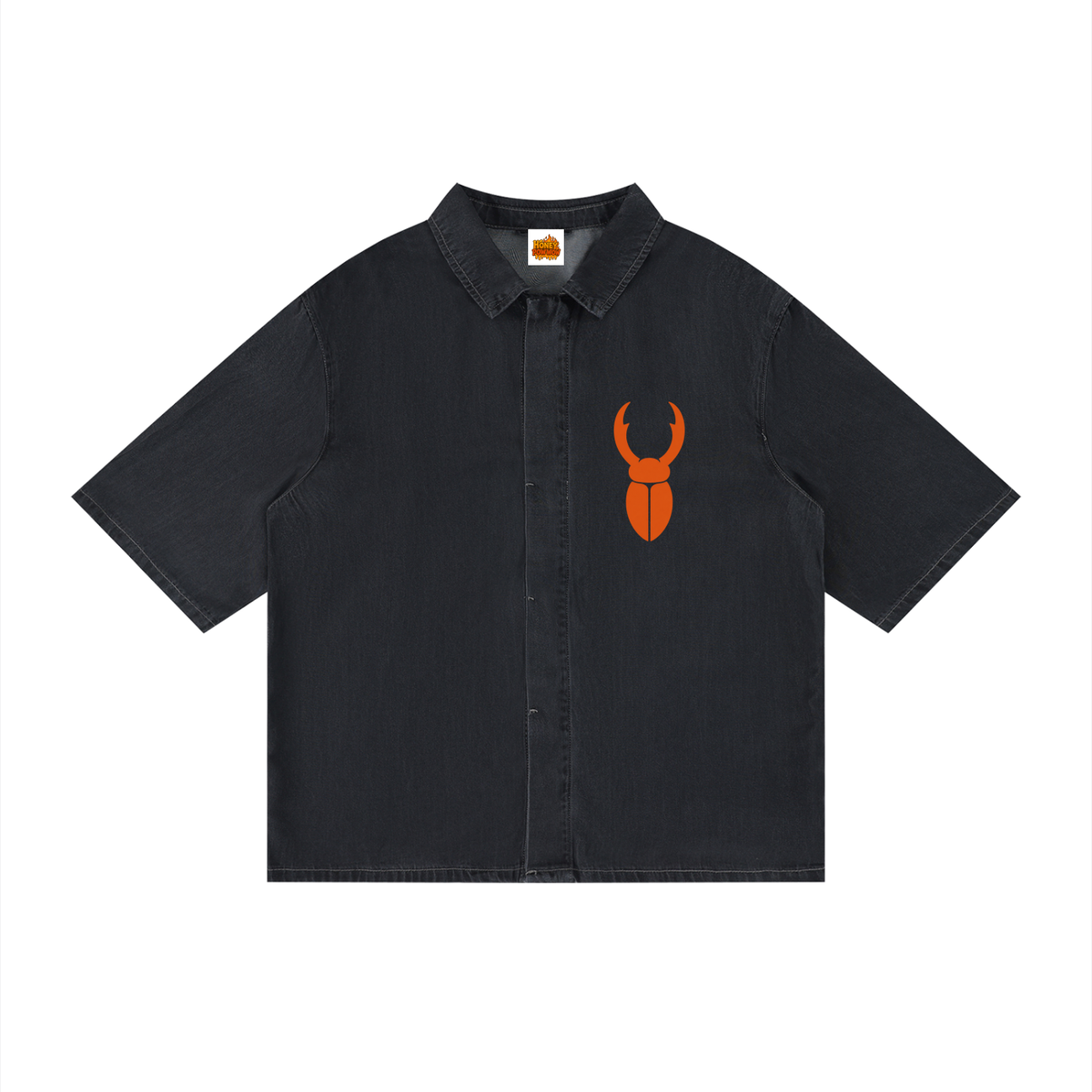 Staghorn Logo Unisex Vintage Wash Drop Shoulder Lyocell Shirt