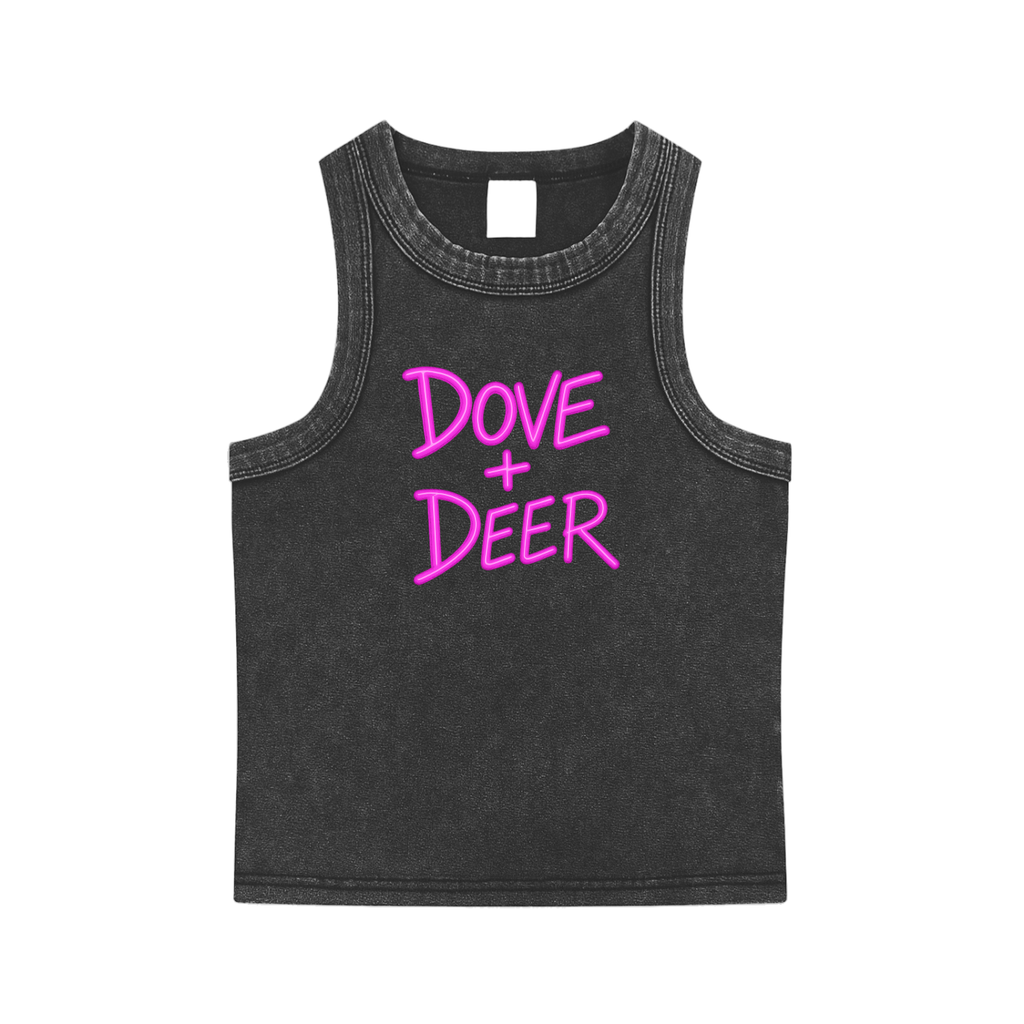 Neon Lady Snow Washed Tank Top
