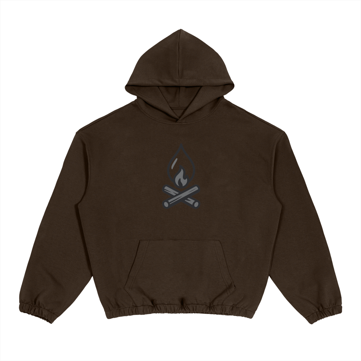 Honey PowWow Boxy Cinched Hem Hoodie