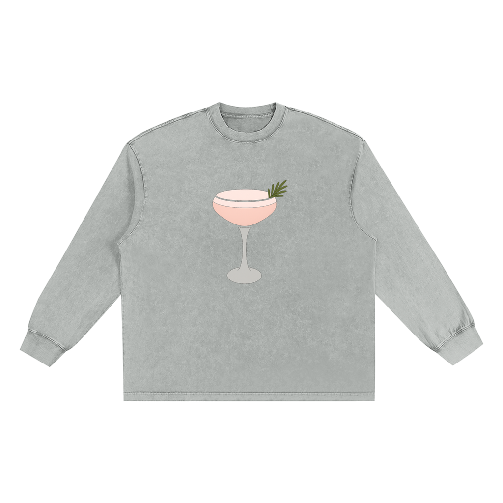 Snow Washed Frayed Edge T-Shirt