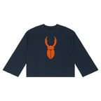 Staghorm Large Logo Unisex Waffle Raw Edge T-Shirt