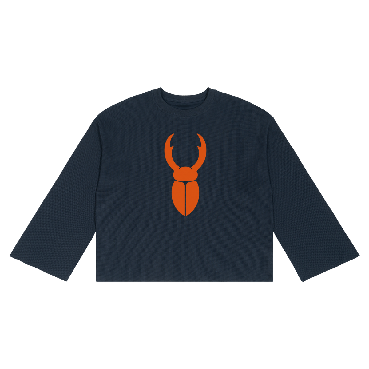 Staghorm Large Logo Unisex Waffle Raw Edge T-Shirt