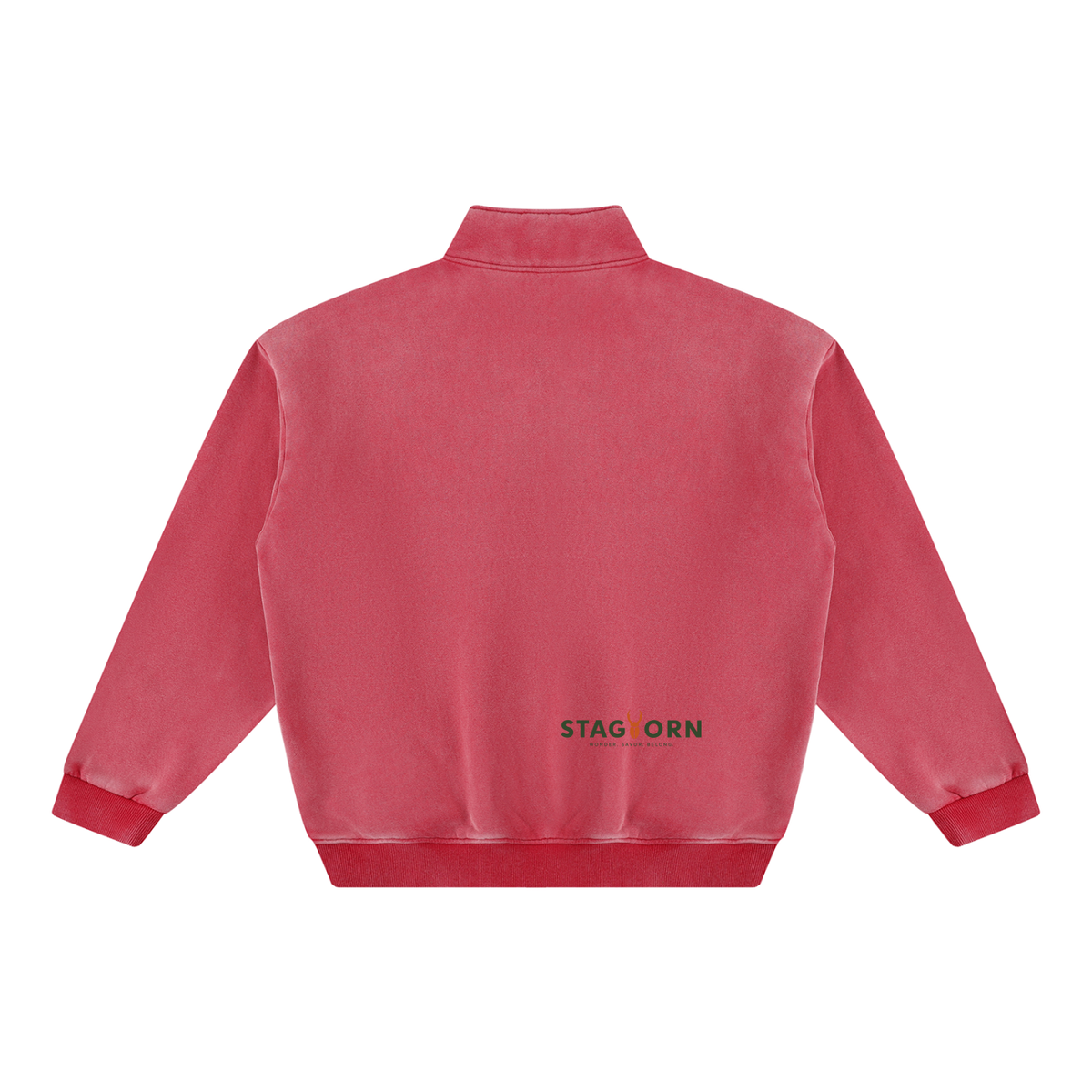 StagHorn Huge Logo Unisex Vintage Wash Fleece Sweatshirt