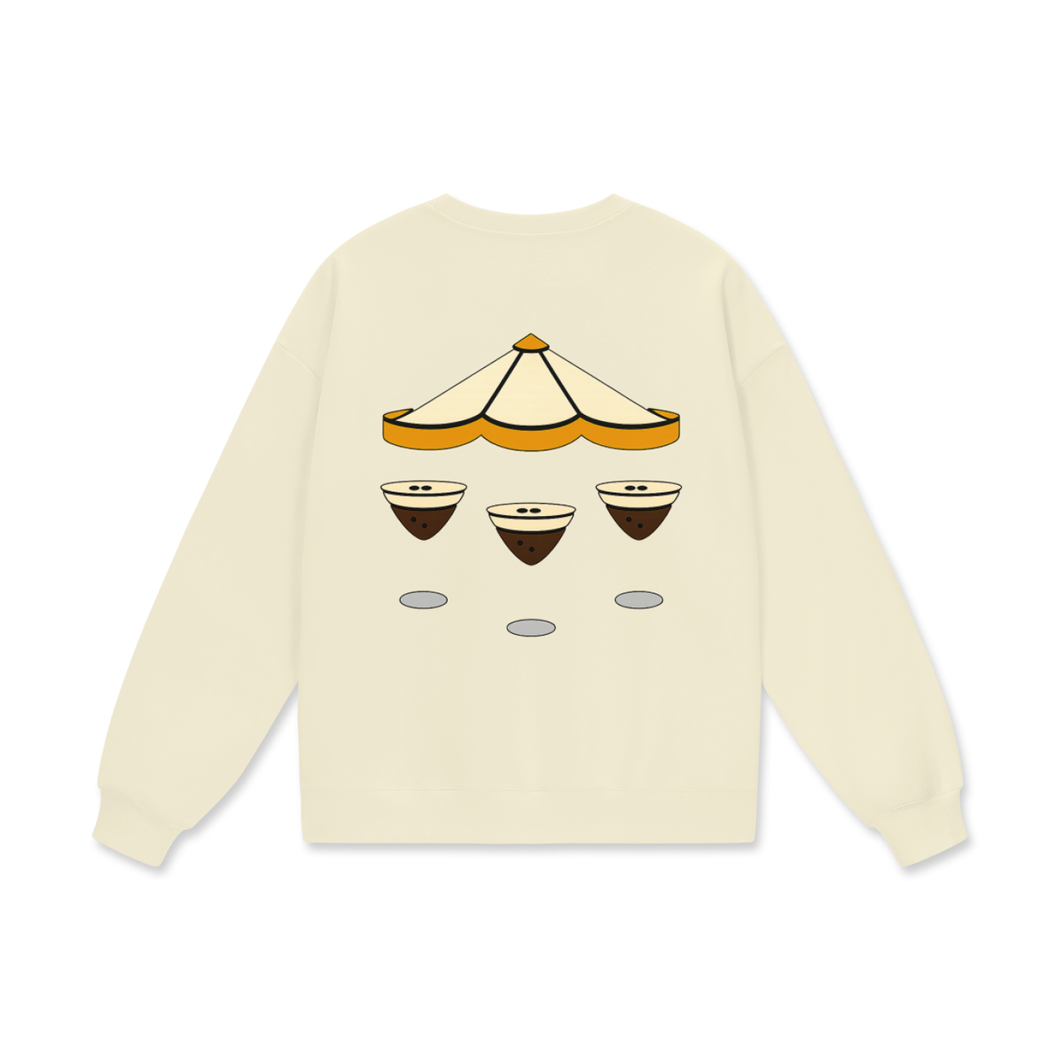D+D Stained Glass Espressotini Carousel Sweatshirt